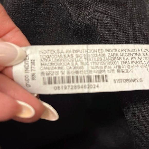 Zara Washed Black Denim Jumpsuit Size Small - Picture 9 of 9